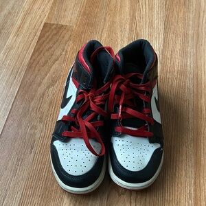 Kids Black and Red Sneakers